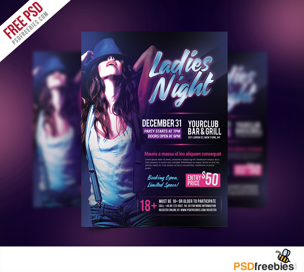 Detail Template Flyer Psd Gratis Nomer 12