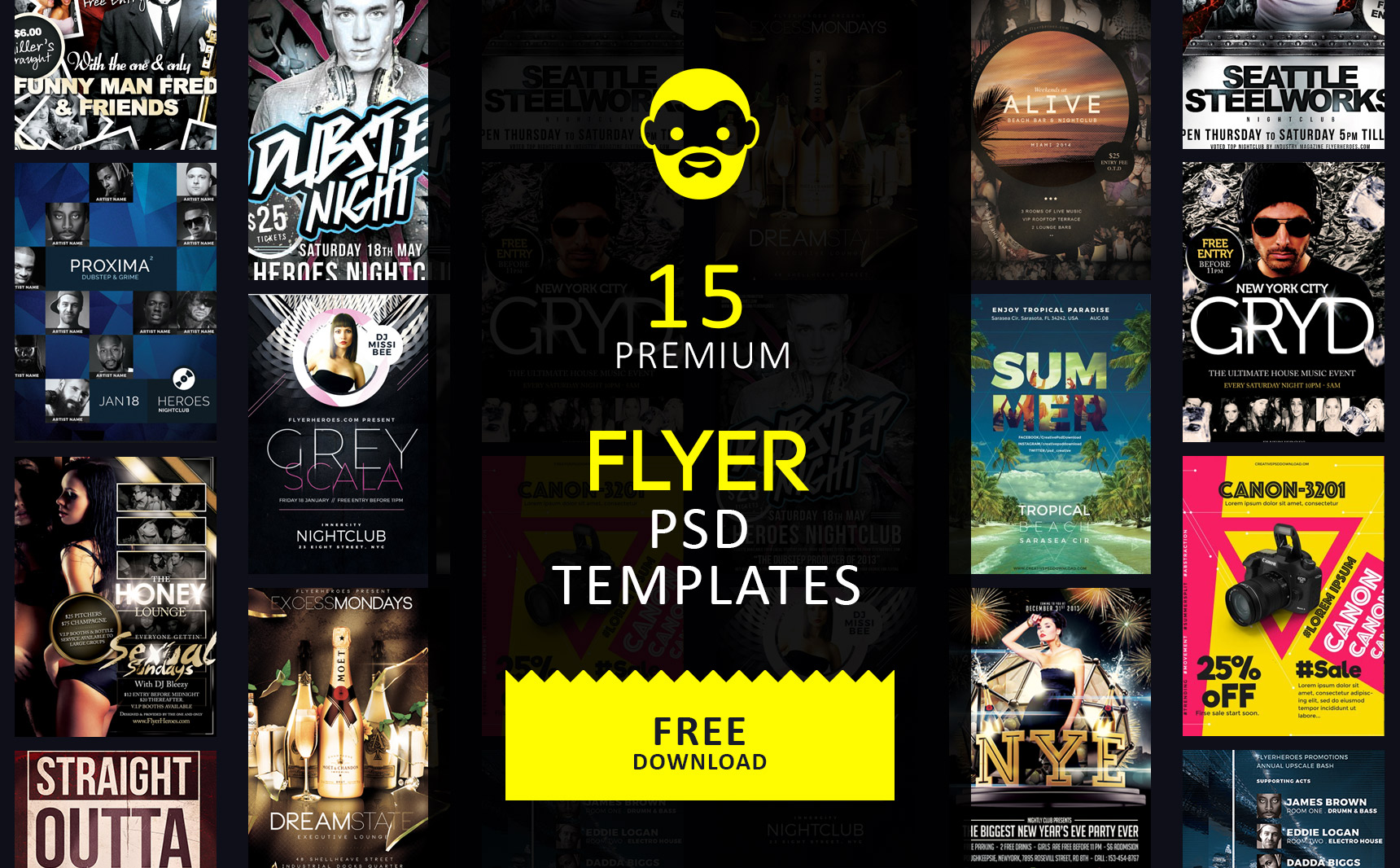 Detail Template Flyer Psd Gratis Nomer 13