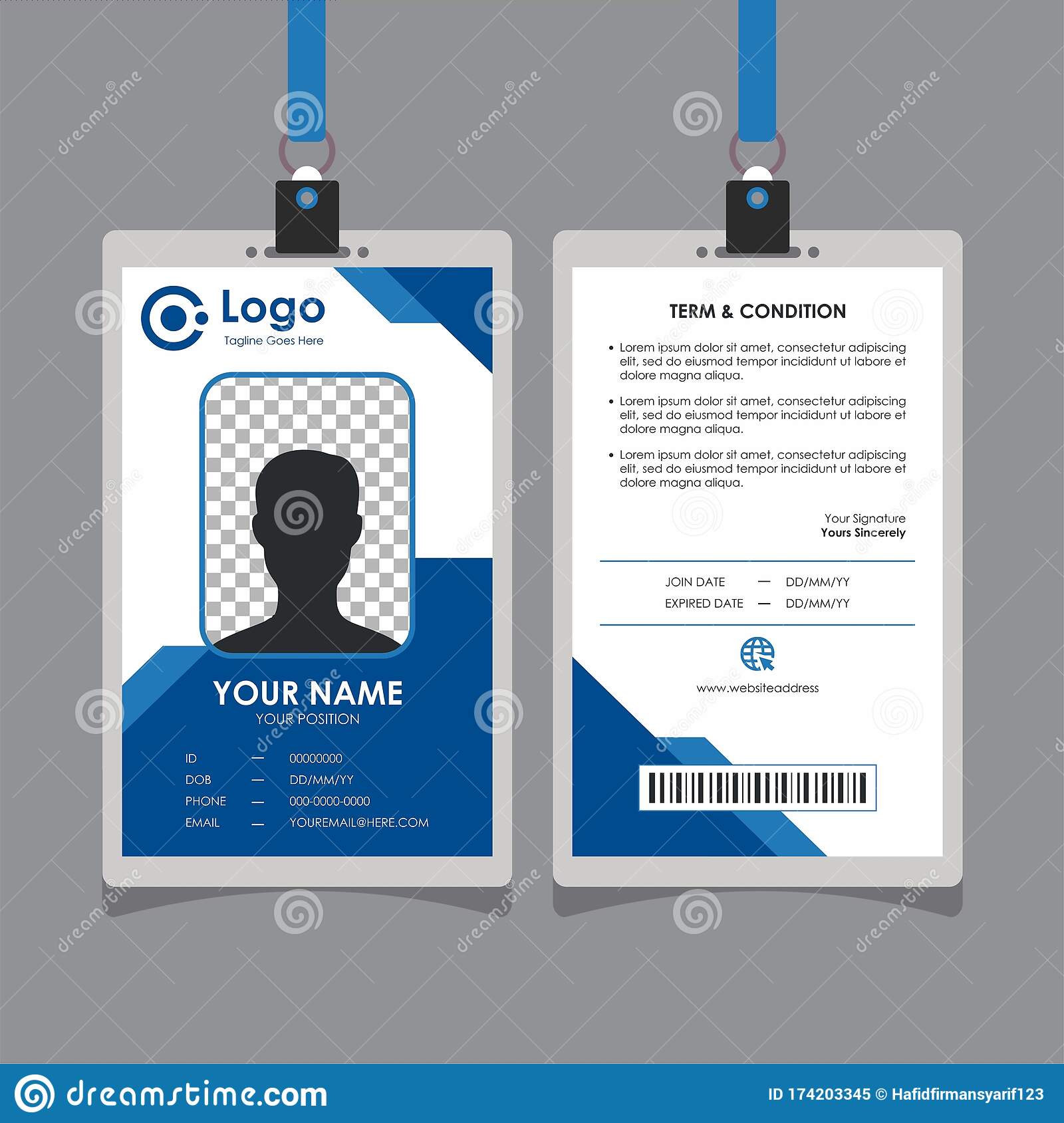 Detail Template Id Card Keren Nomer 39