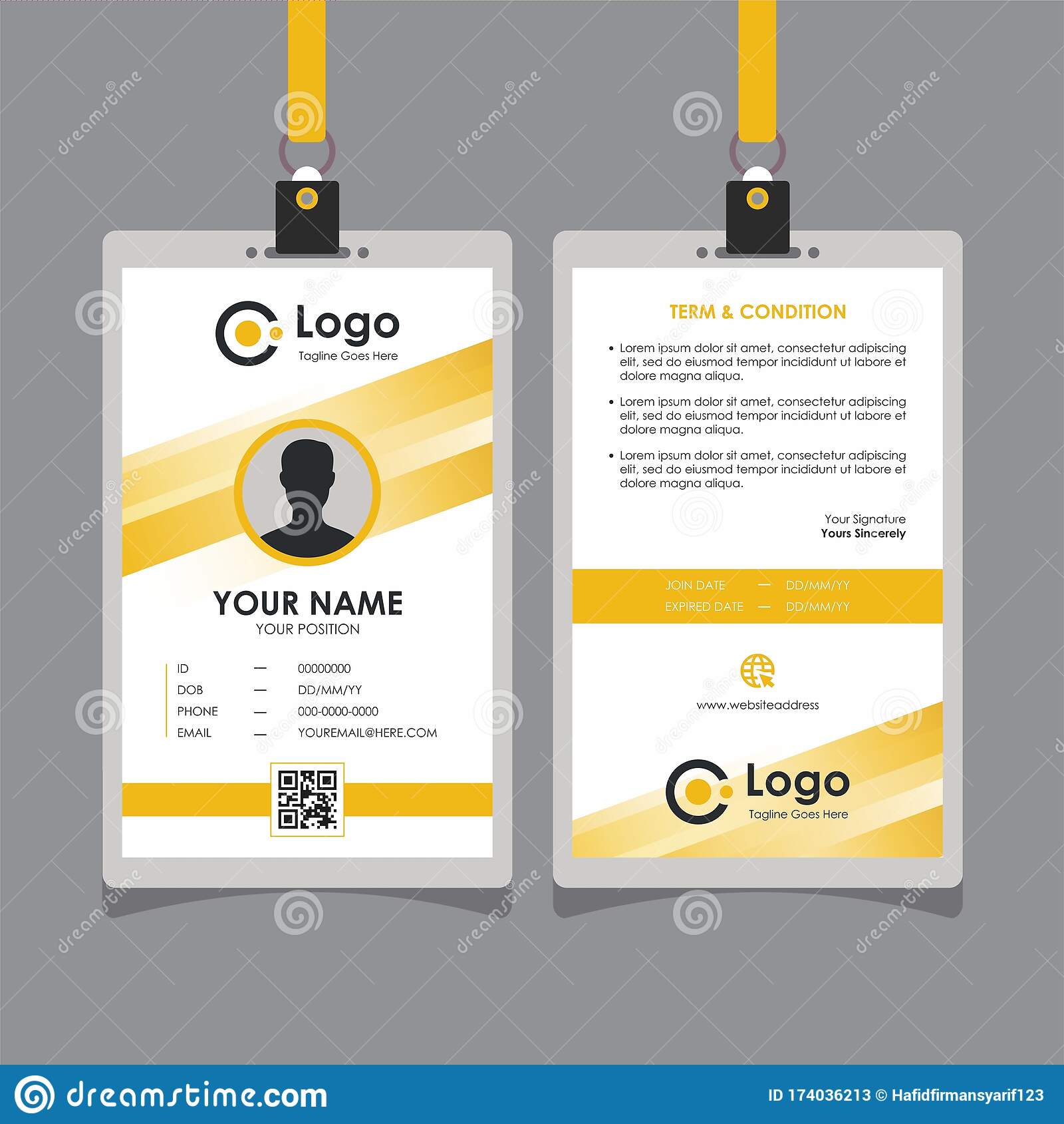 Detail Template Id Card Keren Nomer 45