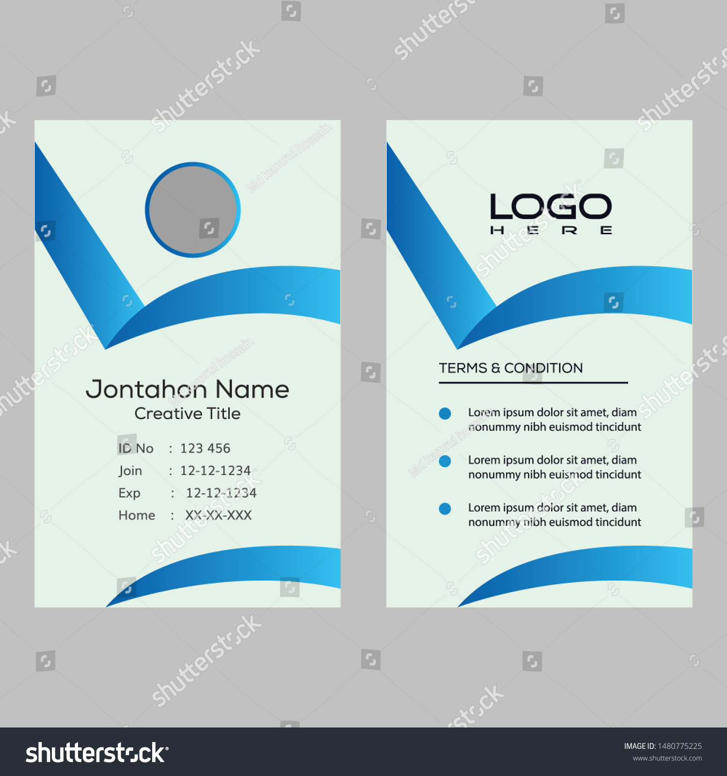 Detail Template Id Card Keren Nomer 54