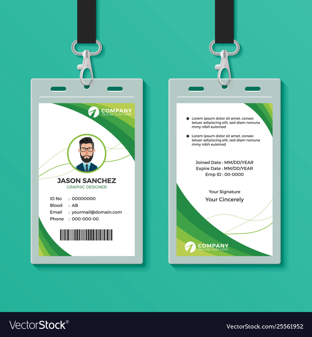 Detail Template Id Card Keren Nomer 8