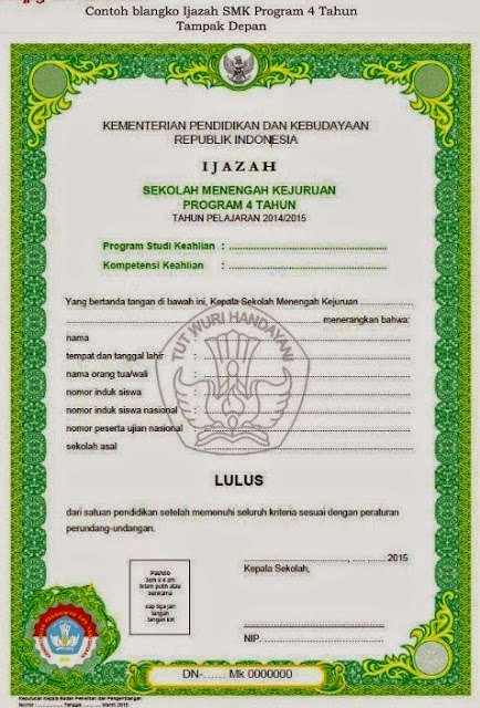 Detail Template Ijazah S1 Nomer 11