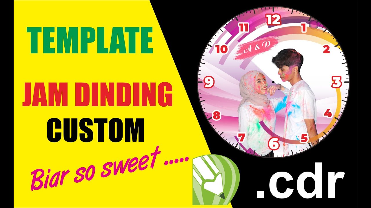 Detail Template Jam Dinding Cdr Nomer 34