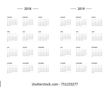 Detail Template Kalender 2018 Hd Nomer 16