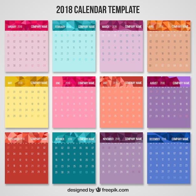 Detail Template Kalender 2018 Hd Nomer 19