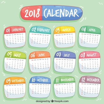 Detail Template Kalender 2018 Hd Nomer 26