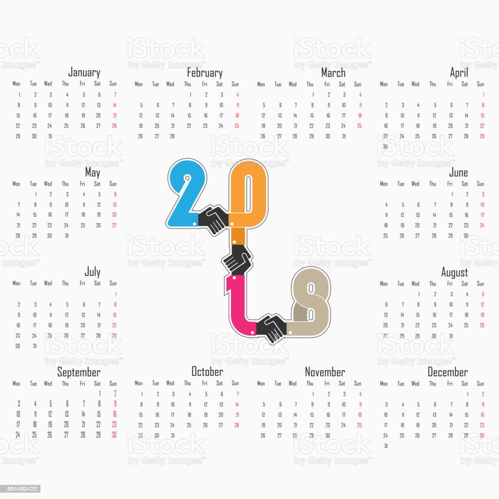 Detail Template Kalender 2018 Hd Nomer 6