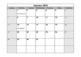 Detail Template Kalender 2018 Png Nomer 12