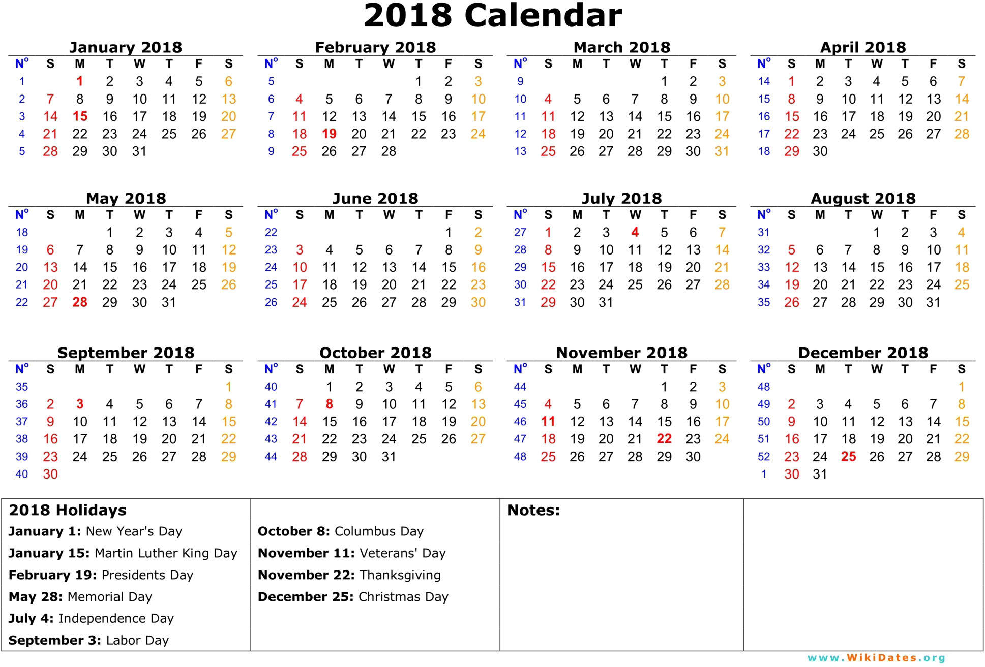 Detail Template Kalender 2018 Png Nomer 4