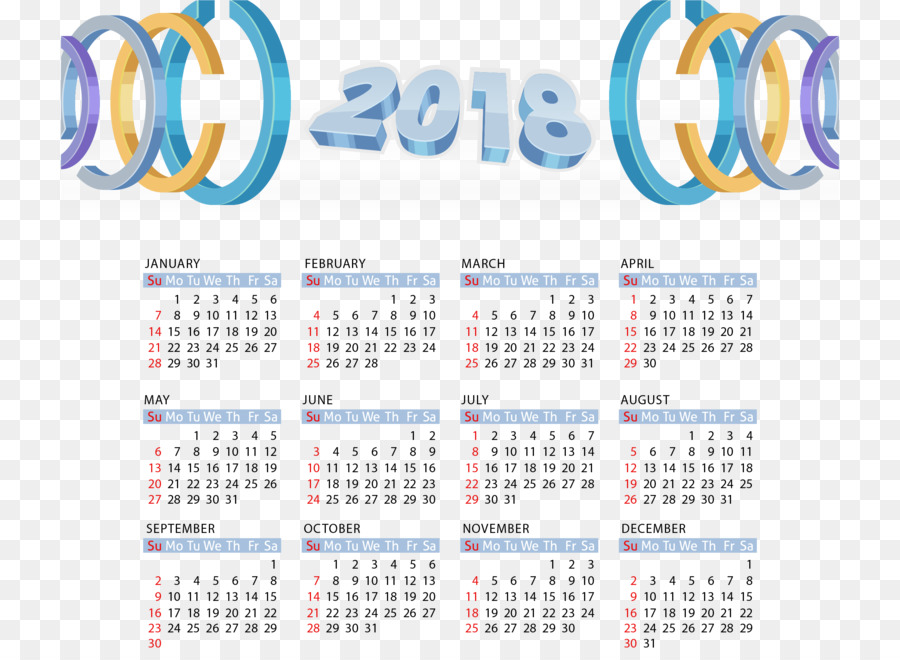 Detail Template Kalender 2018 Png Nomer 35