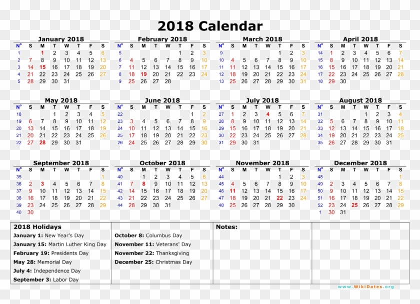 Detail Template Kalender 2018 Png Nomer 7