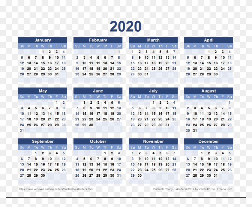 Detail Template Kalender 2020 Png Nomer 16