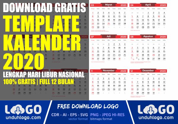 Detail Template Kalender 2020 Png Nomer 50