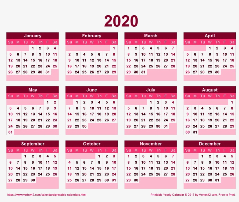 Detail Template Kalender 2020 Png Nomer 8