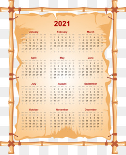 Detail Template Kalender 2021 Png Nomer 28