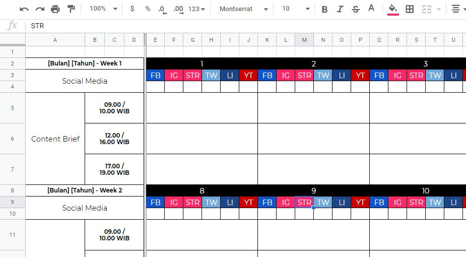 Detail Template Kalender Konten Media Sosial Nomer 21