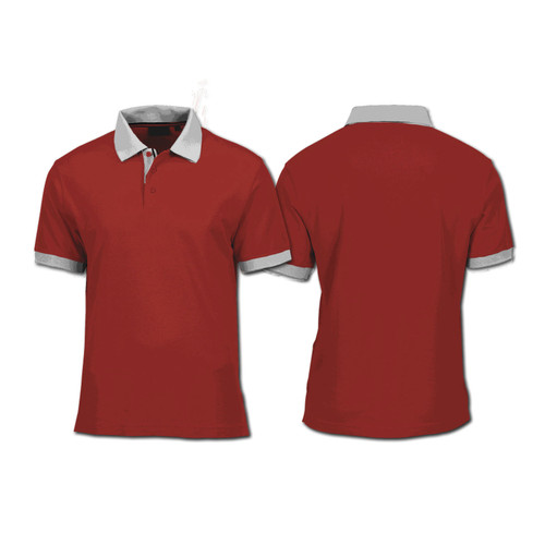 Detail Template Kaos Berkerah Nomer 45