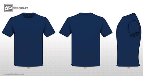 Detail Template Kaos Biru Nomer 12