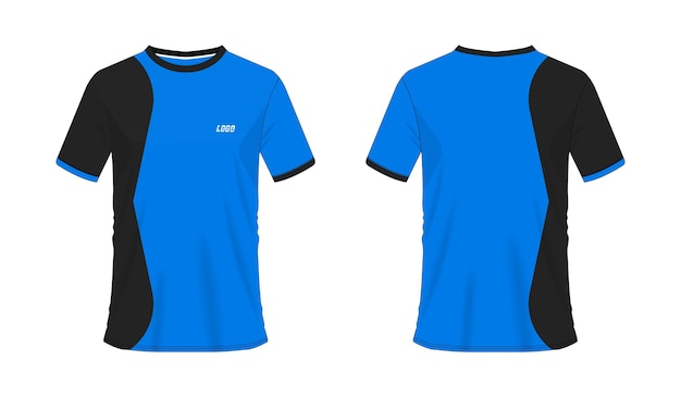 Detail Template Kaos Biru Nomer 14