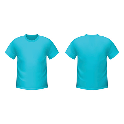 Detail Template Kaos Biru Nomer 17