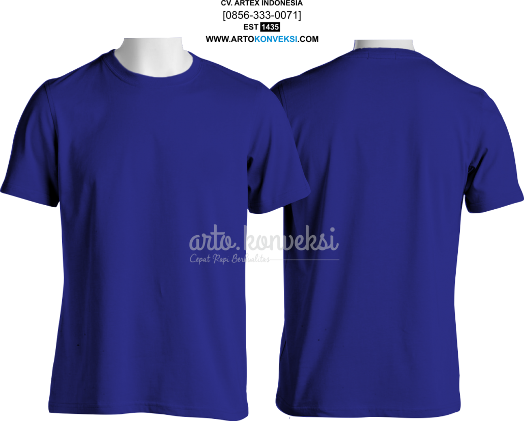 Detail Template Kaos Biru Nomer 27
