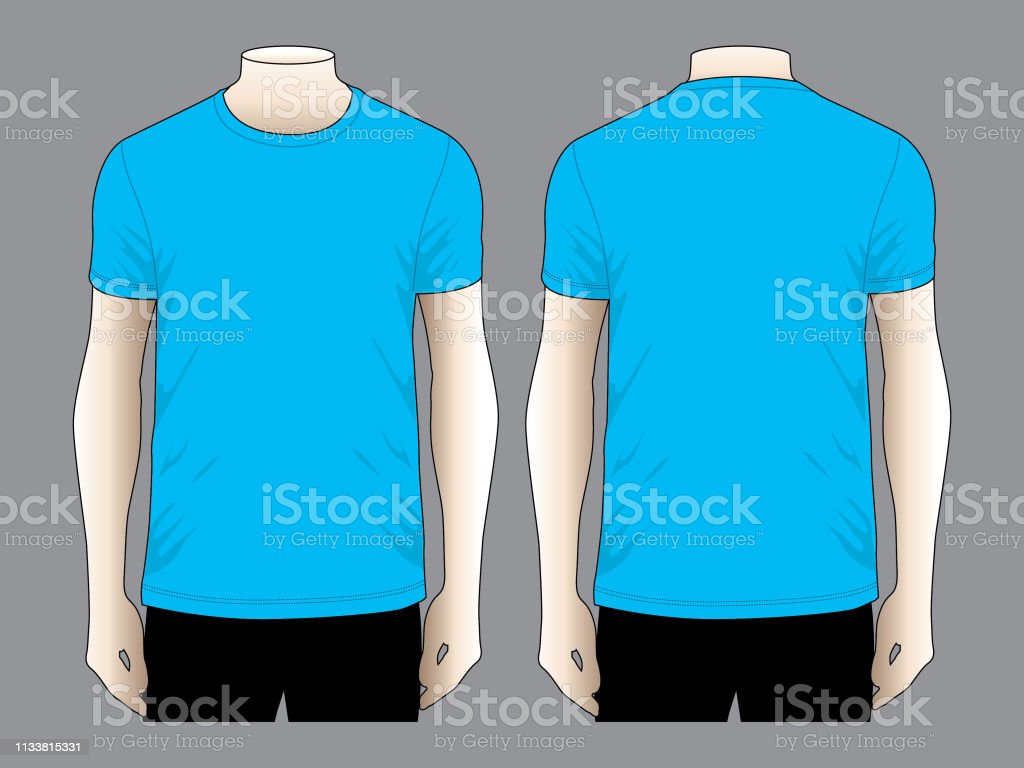 Detail Template Kaos Biru Nomer 37