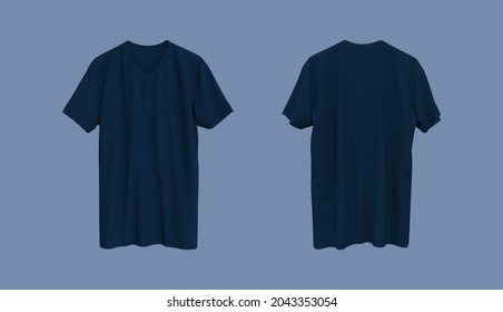 Detail Template Kaos Biru Nomer 41