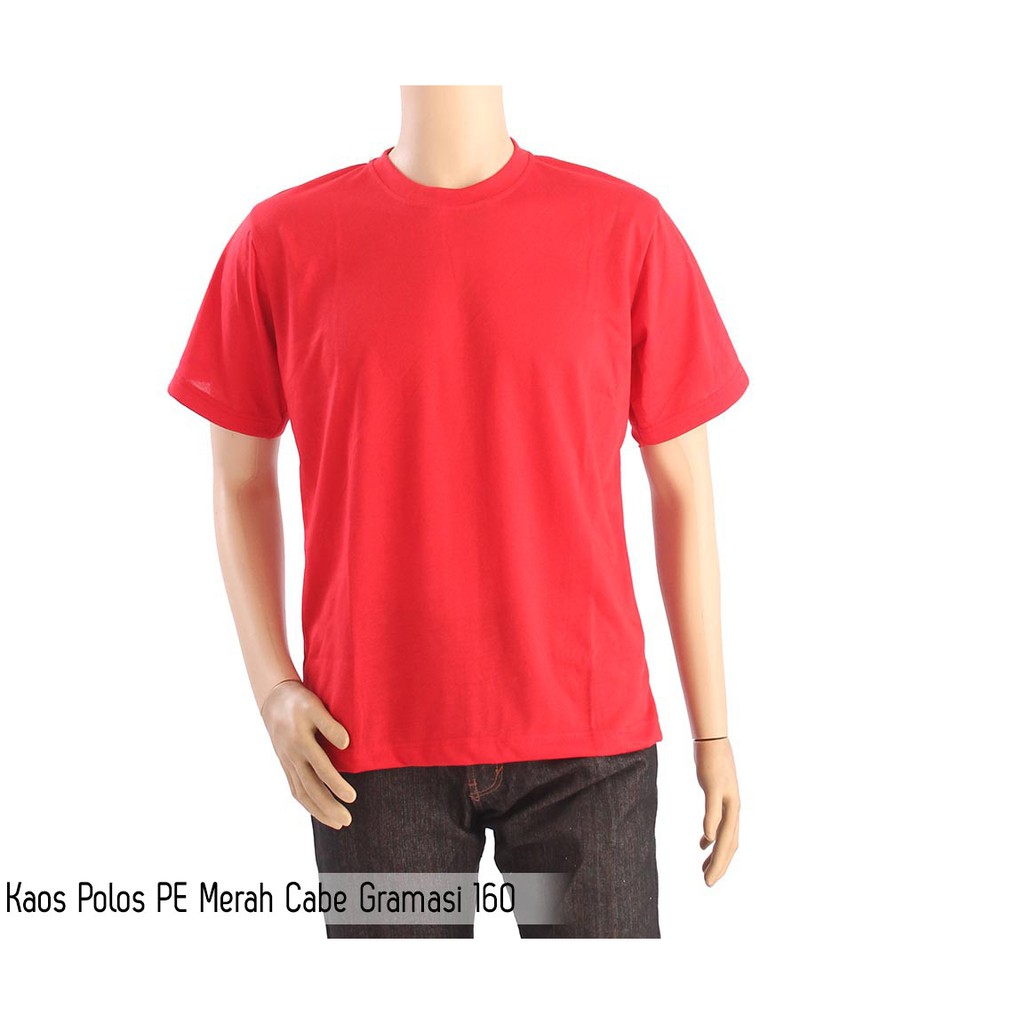 Detail Template Kaos Merah Nomer 34