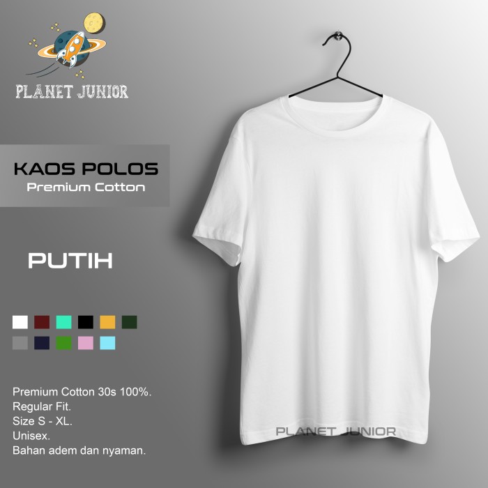 Detail Template Kaos Polos Putih Nomer 14