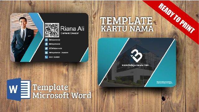 Detail Template Kartu Nama Free Nomer 45