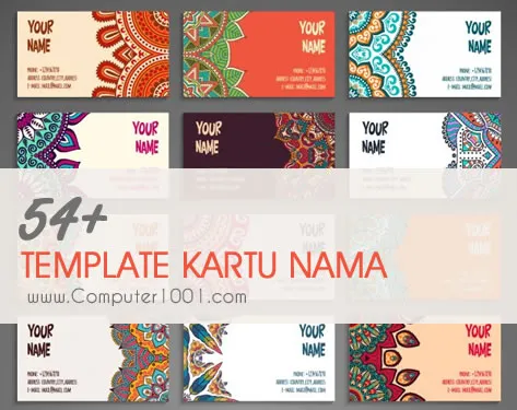 Detail Template Kartu Nama Vector Nomer 54