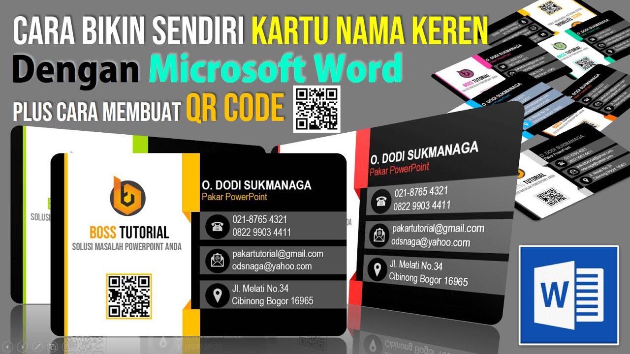 Detail Template Kartu Nama Word Nomer 32