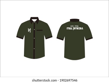 Detail Template Kemeja Hitam Nomer 16