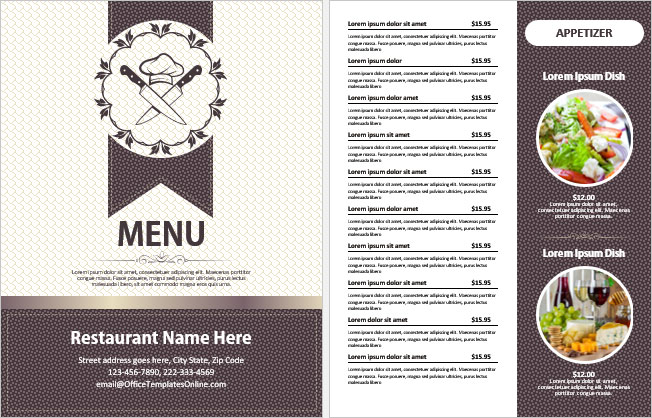Detail Template Menu Makanan Microsoft Word Nomer 30