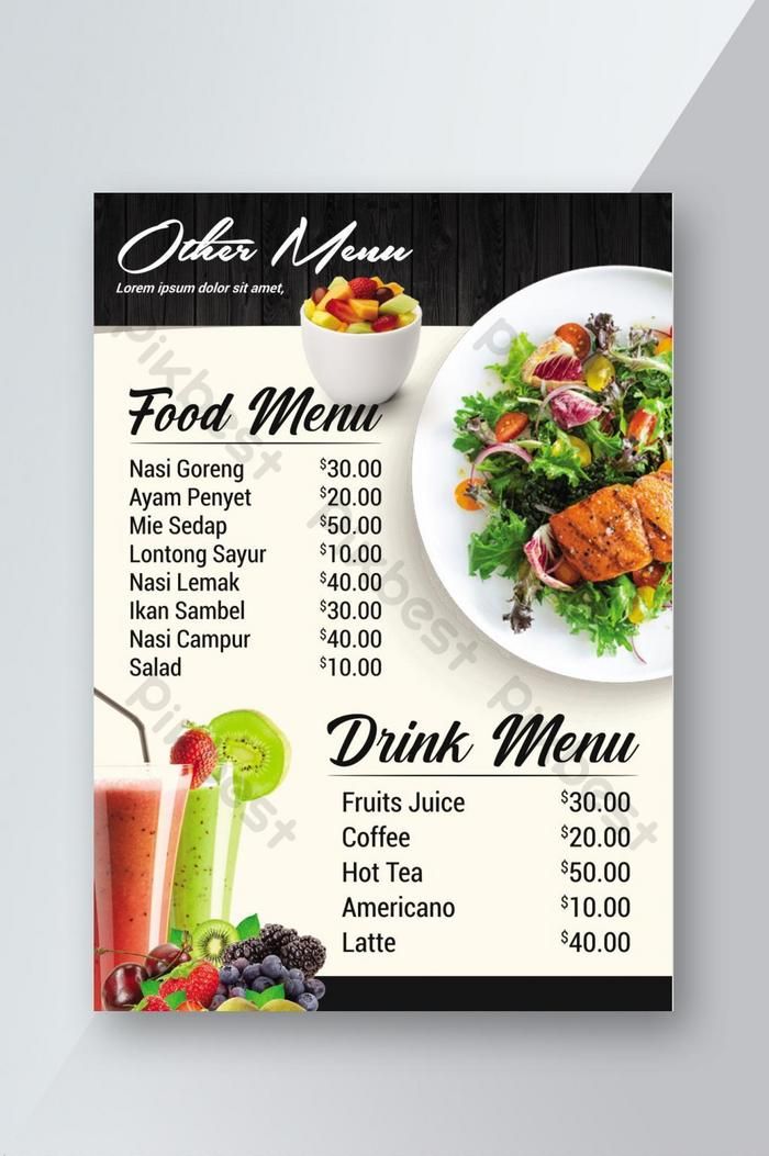 Detail Template Menu Makanan Microsoft Word Nomer 42