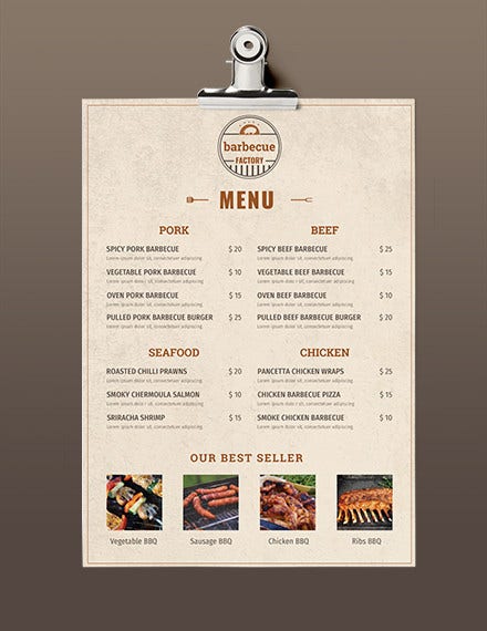 Detail Template Menu Makanan Word Nomer 3