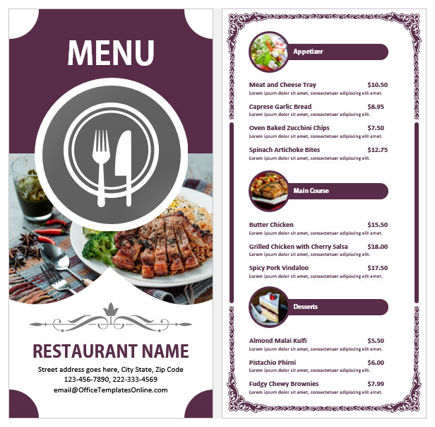 Detail Template Menu Makanan Word Nomer 8
