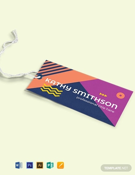 Detail Template Name Tag Photoshop Nomer 16