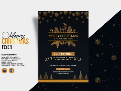 Detail Template Pamflet Photoshop Nomer 47