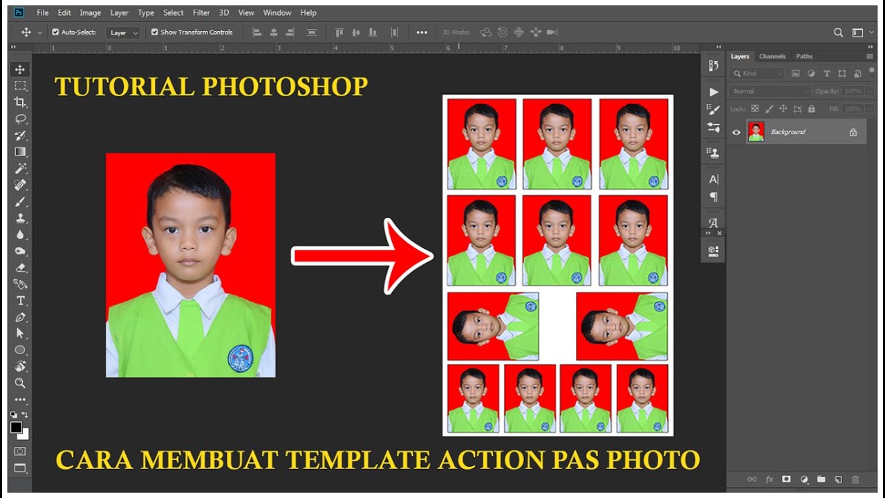 Detail Template Pas Foto Photoshop Nomer 29