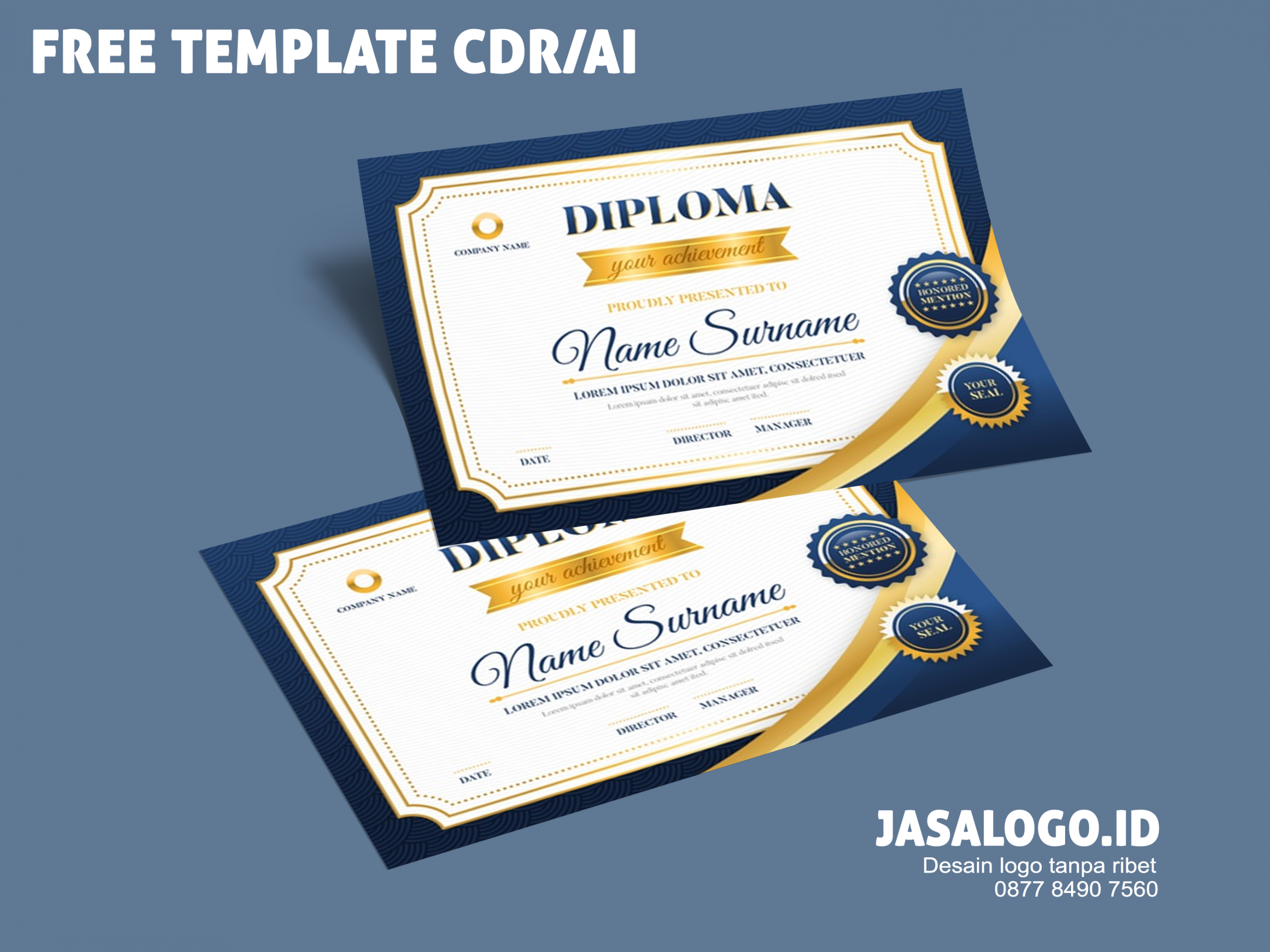 Detail Template Piagam Nomer 53