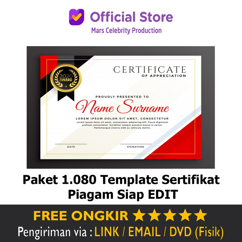 Detail Template Piagam Penghargaan Nomer 47