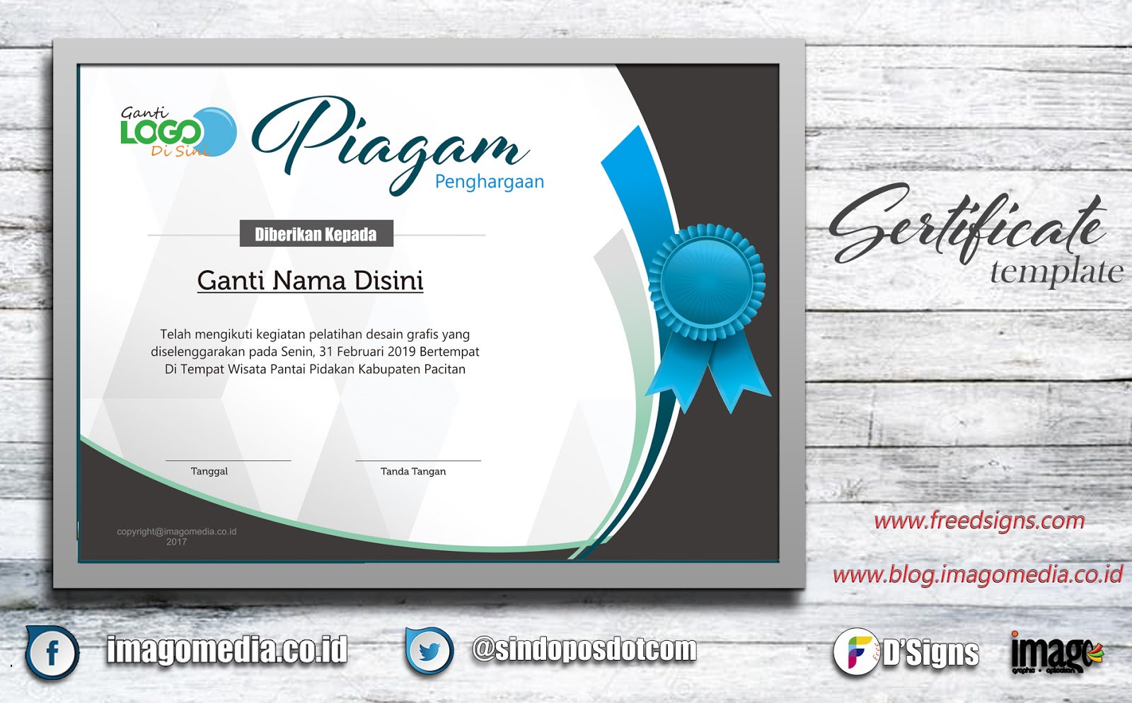 Detail Template Piagam Penghargaan Nomer 51