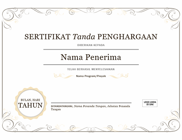 Detail Template Piagam Png Nomer 17