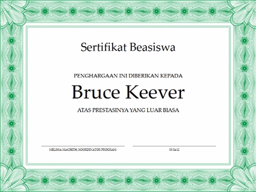 Detail Template Piagam Png Nomer 40