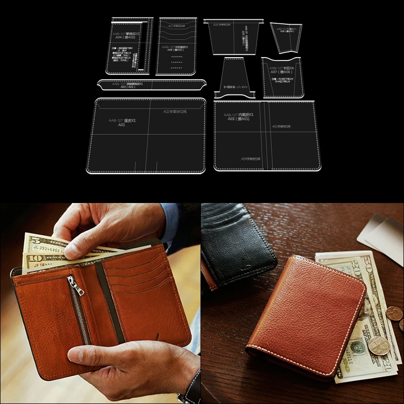 Detail Template Pola Dompet Kulit Nomer 30