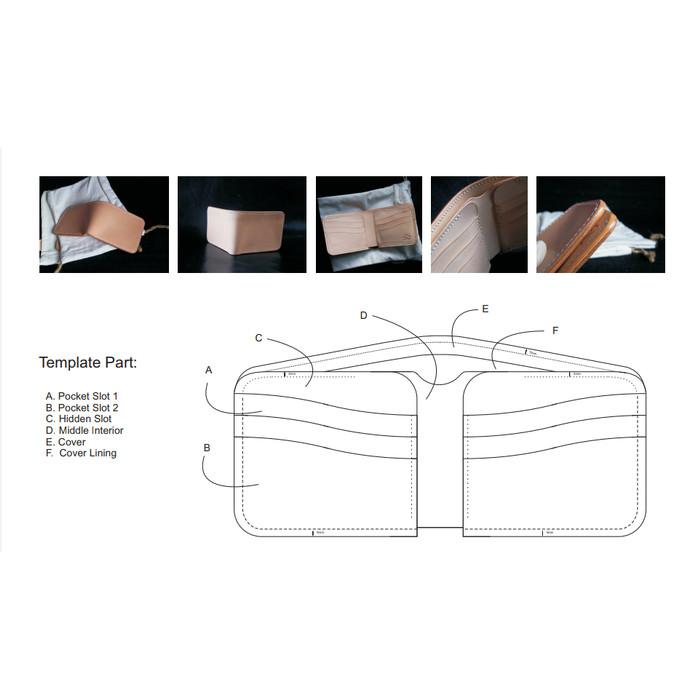 Detail Template Pola Dompet Kulit Nomer 8