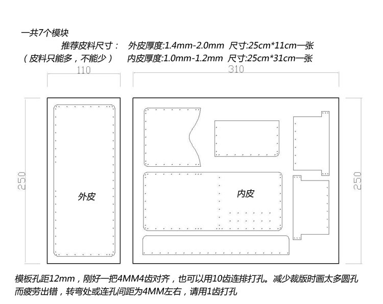 Detail Template Pola Dompet Kulit Nomer 51