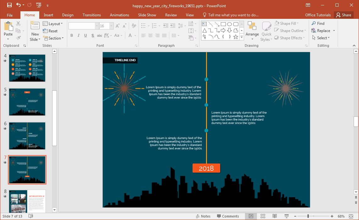 Detail Template Power Point 2018 Nomer 17